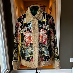 Johnny Was Deruy Sherpa Coat. Size L. New with Tags.